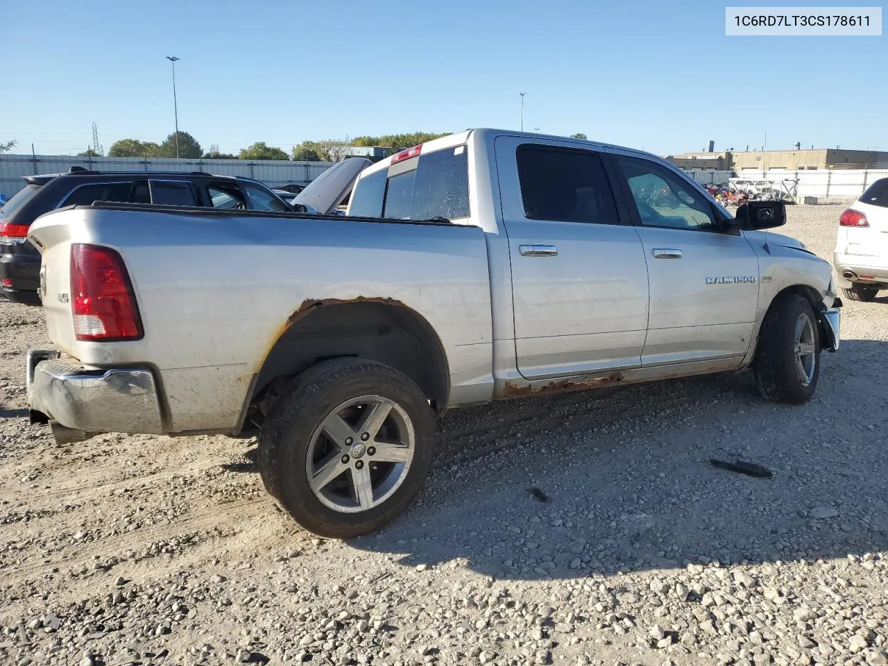 2012 Dodge Ram 1500 Slt VIN: 1C6RD7LT3CS178611 Lot: 73326694