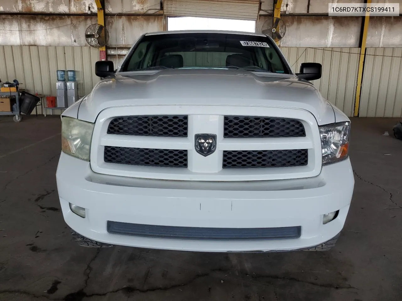 2012 Dodge Ram 1500 St VIN: 1C6RD7KTXCS199411 Lot: 73687824