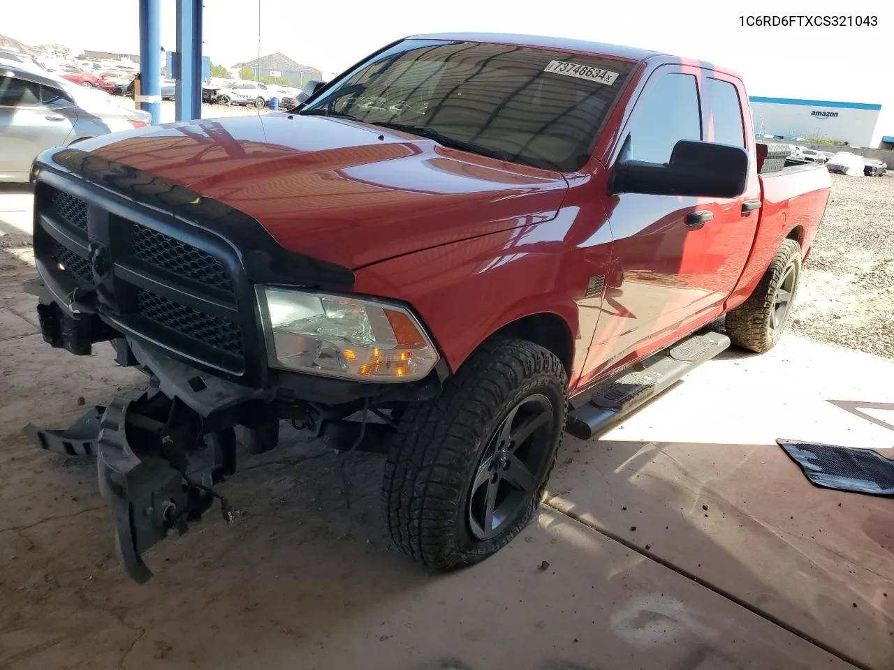 2012 Dodge Ram 1500 St VIN: 1C6RD6FTXCS321043 Lot: 73748634