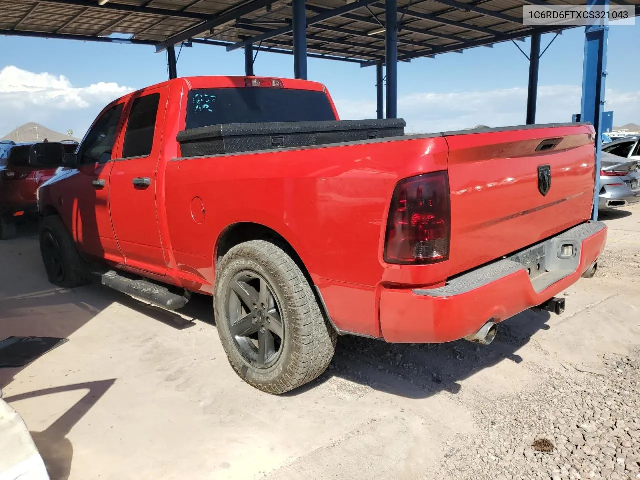 2012 Dodge Ram 1500 St VIN: 1C6RD6FTXCS321043 Lot: 73748634