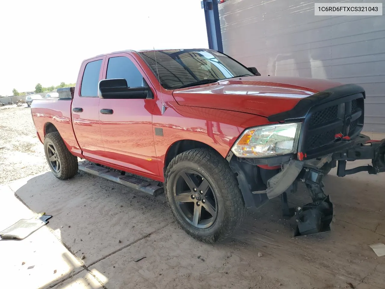 2012 Dodge Ram 1500 St VIN: 1C6RD6FTXCS321043 Lot: 73748634