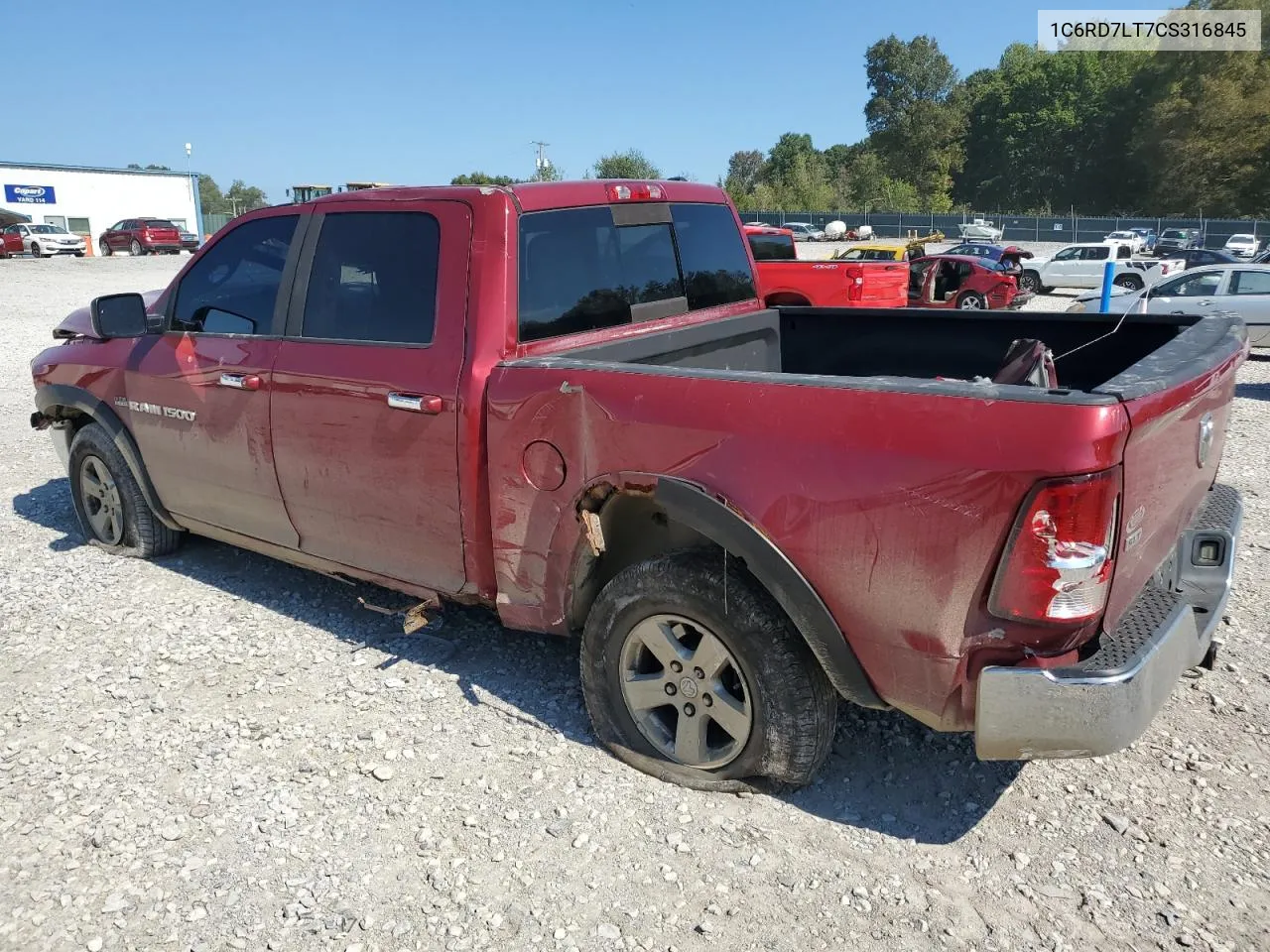 2012 Dodge Ram 1500 Slt VIN: 1C6RD7LT7CS316845 Lot: 73859534