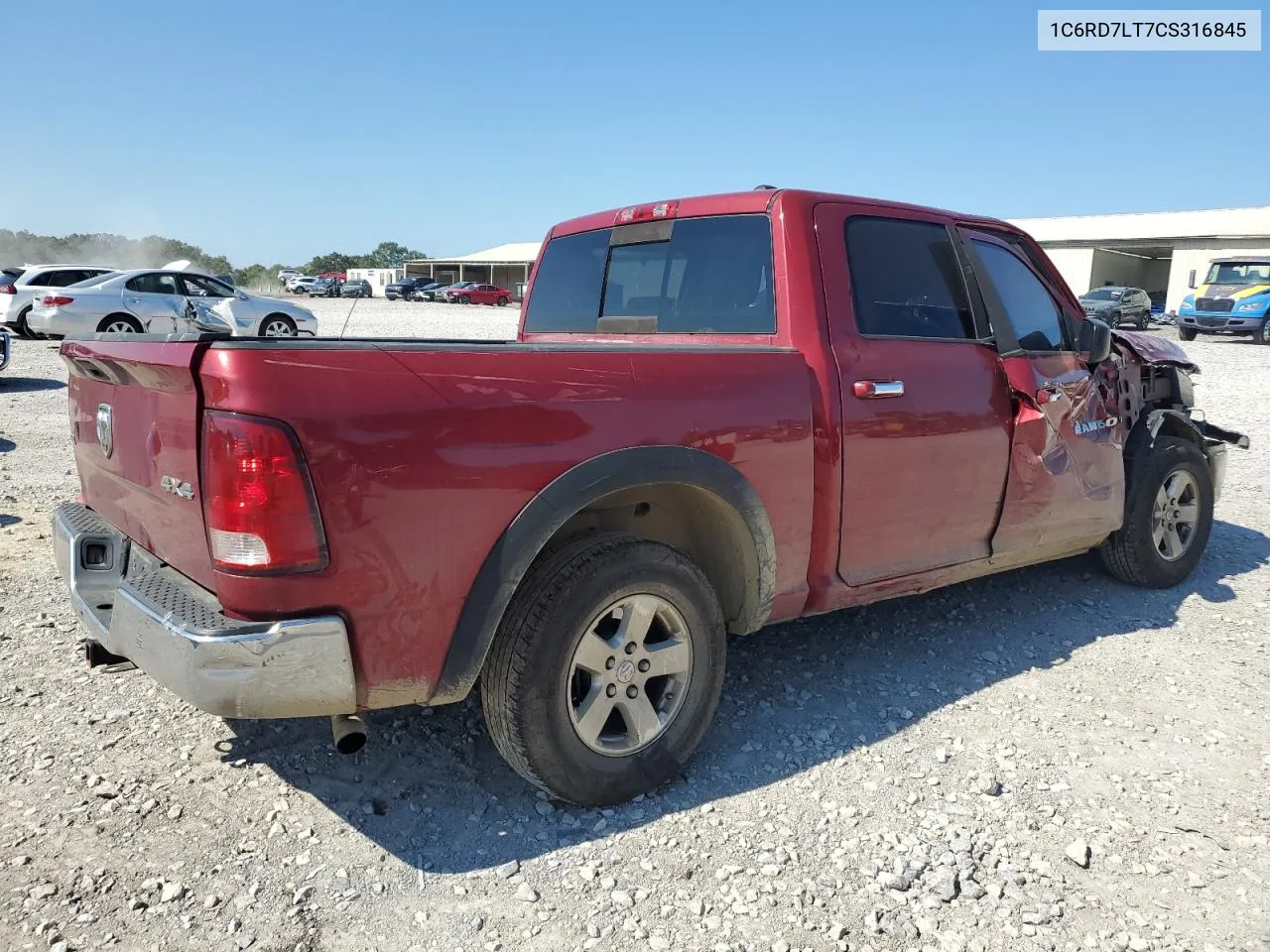 2012 Dodge Ram 1500 Slt VIN: 1C6RD7LT7CS316845 Lot: 73859534