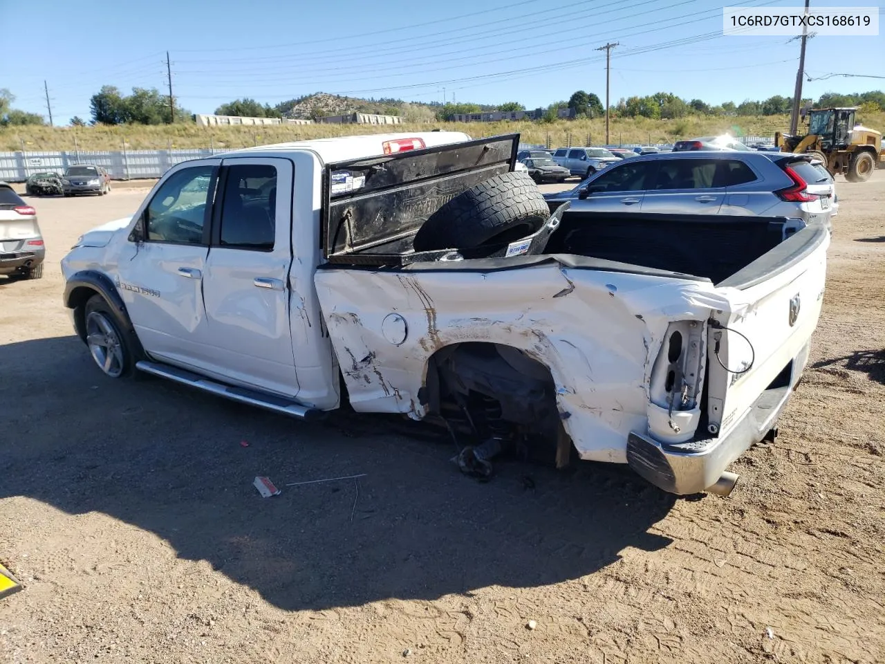 2012 Dodge Ram 1500 Slt VIN: 1C6RD7GTXCS168619 Lot: 74028144