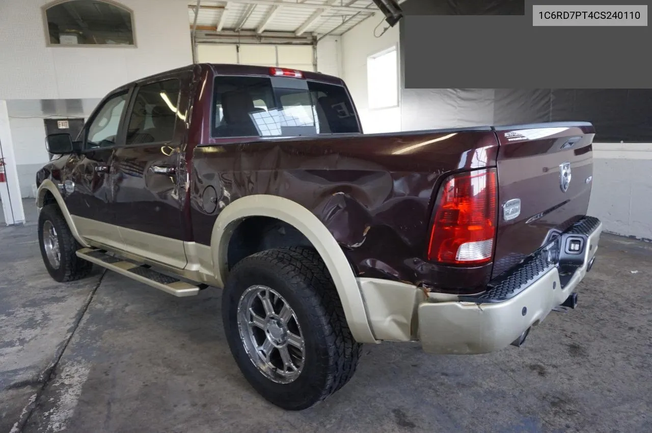 2012 Dodge Ram 1500 Longhorn VIN: 1C6RD7PT4CS240110 Lot: 74030844