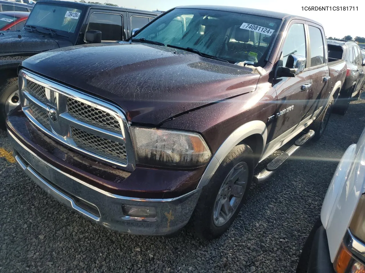 2012 Dodge Ram 1500 Laramie VIN: 1C6RD6NT1CS181711 Lot: 74081124