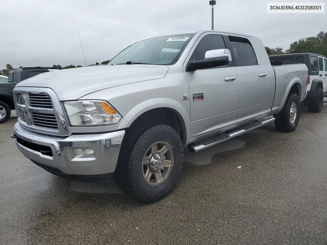 2012 Dodge Ram 2500 Laramie VIN: 3C6UD5NL4CG208301 Lot: 74239994