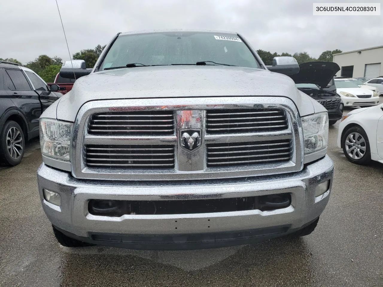 2012 Dodge Ram 2500 Laramie VIN: 3C6UD5NL4CG208301 Lot: 74239994