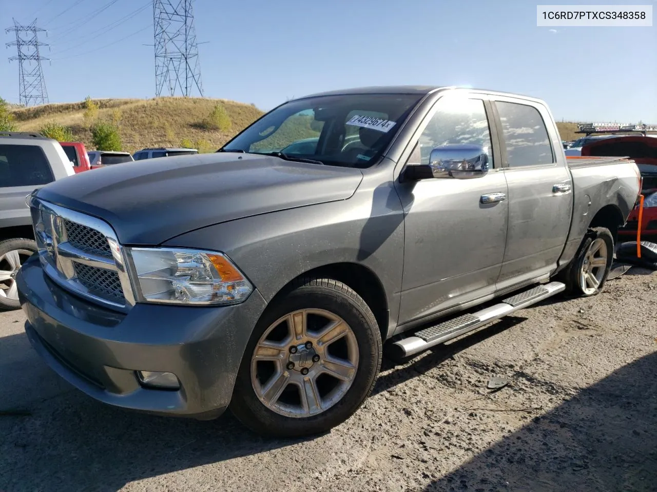 2012 Dodge Ram 1500 Longhorn VIN: 1C6RD7PTXCS348358 Lot: 74329674