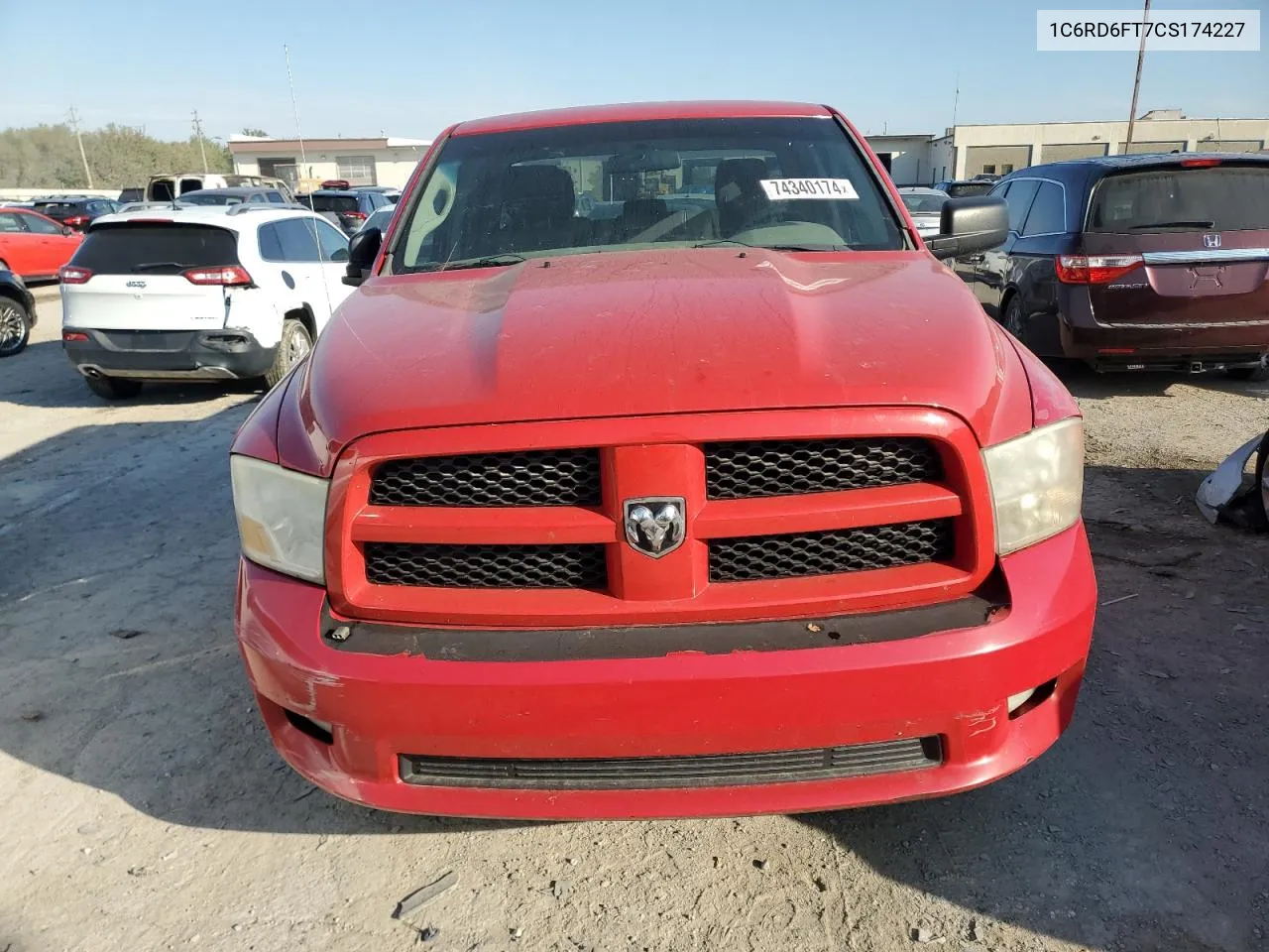 2012 Dodge Ram 1500 St VIN: 1C6RD6FT7CS174227 Lot: 74340174