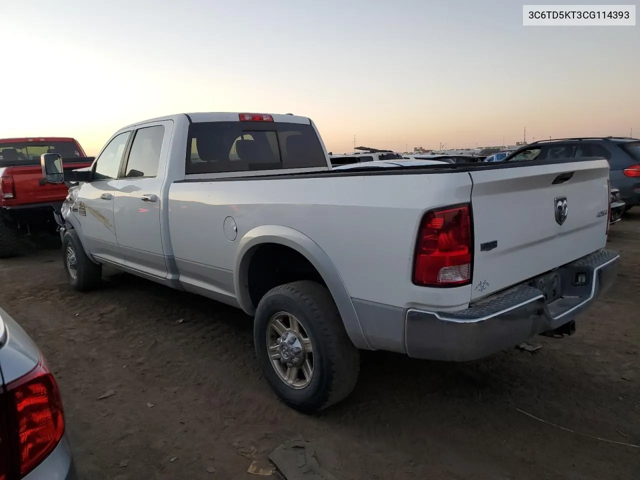 2012 Dodge Ram 2500 Laramie VIN: 3C6TD5KT3CG114393 Lot: 74381004