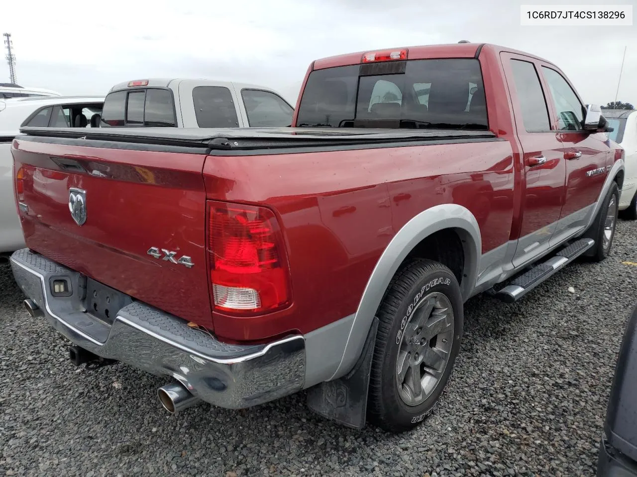 2012 Dodge Ram 1500 Laramie VIN: 1C6RD7JT4CS138296 Lot: 74776274