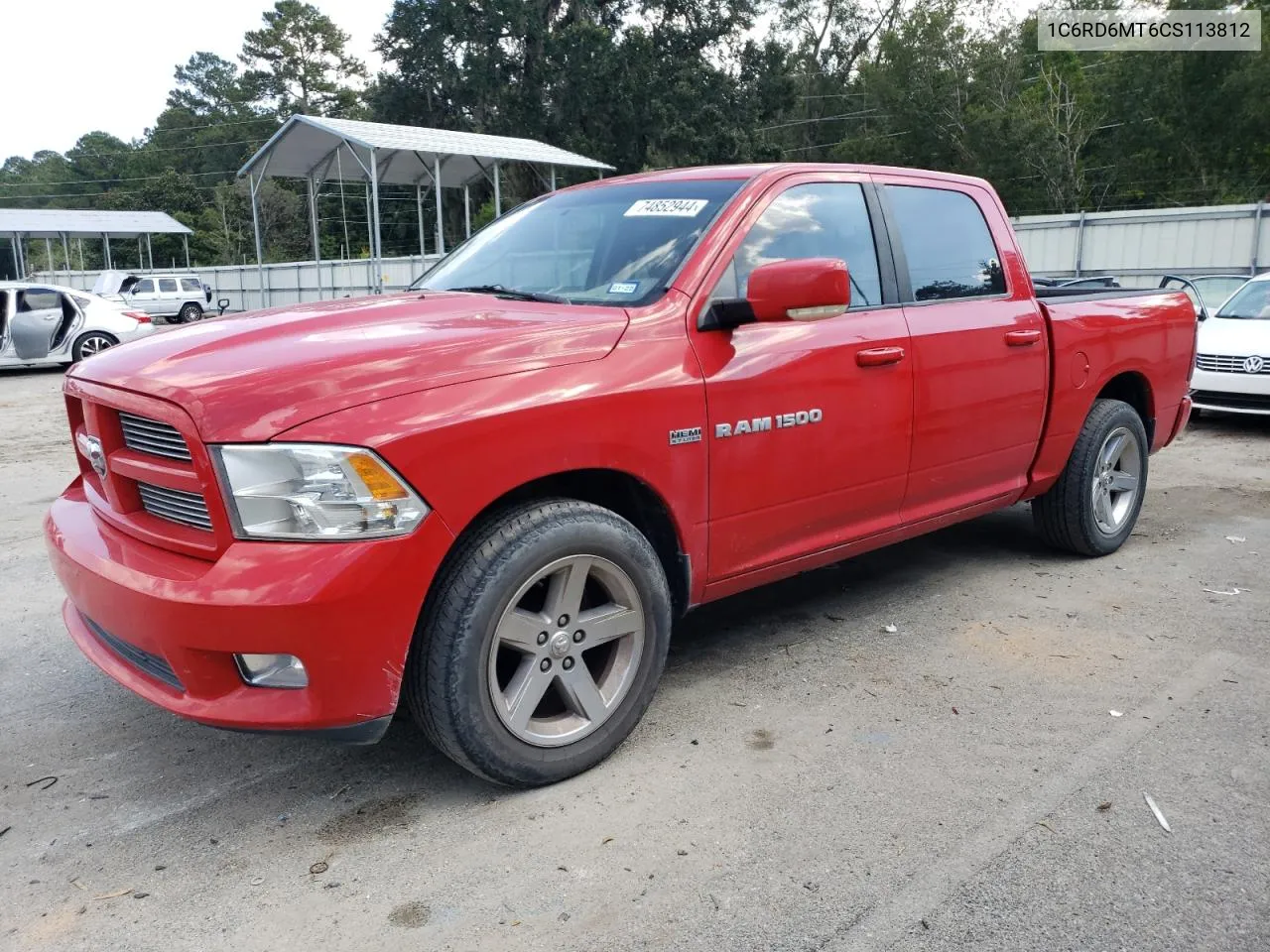 2012 Dodge Ram 1500 Sport VIN: 1C6RD6MT6CS113812 Lot: 74852944