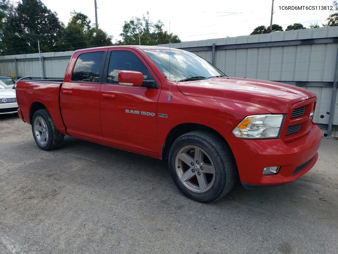 2012 Dodge Ram 1500 Sport VIN: 1C6RD6MT6CS113812 Lot: 74852944