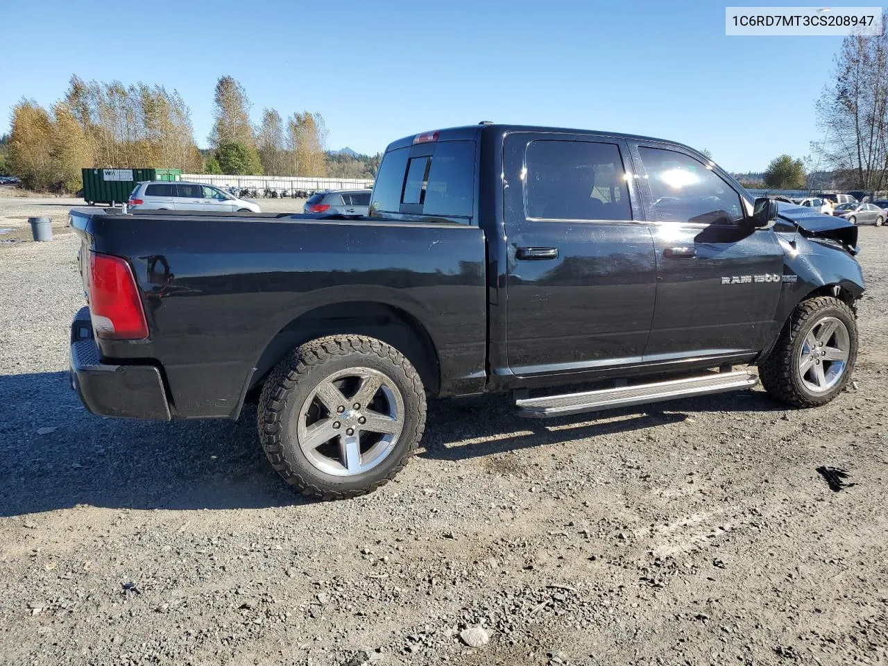 2012 Dodge Ram 1500 Sport VIN: 1C6RD7MT3CS208947 Lot: 74860644