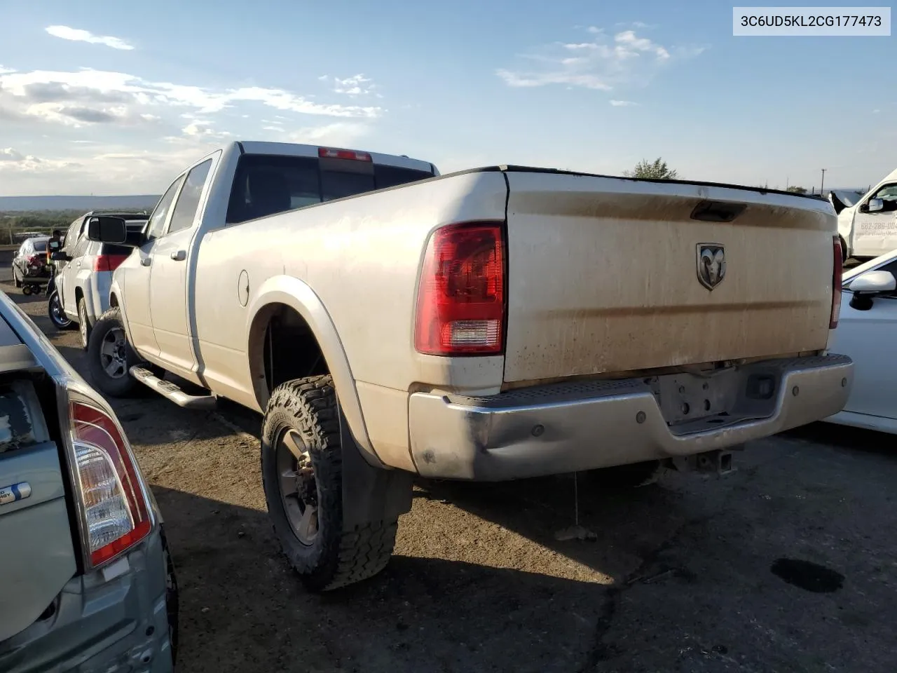 2012 Dodge Ram 2500 Laramie VIN: 3C6UD5KL2CG177473 Lot: 74918964