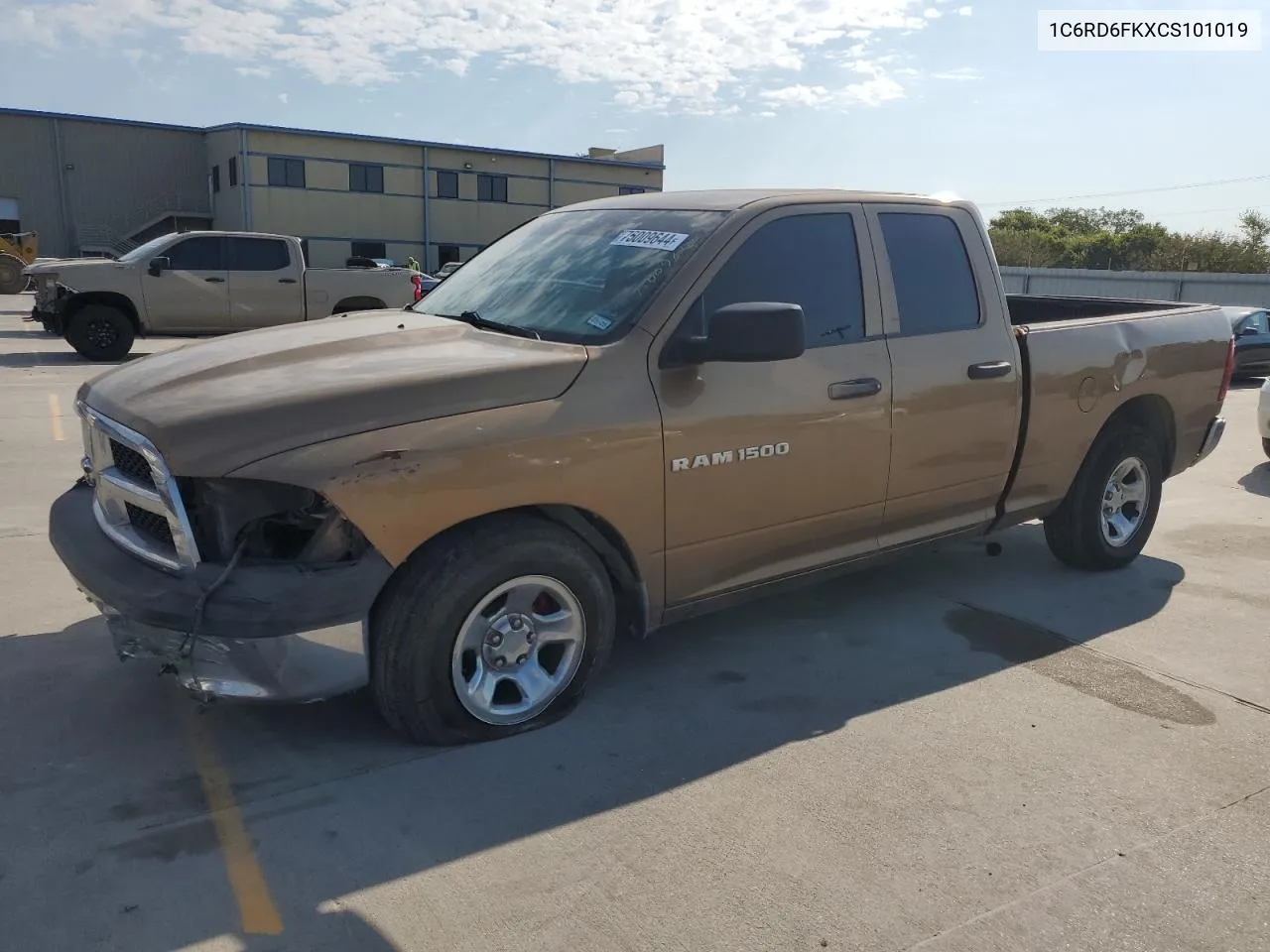 2012 Dodge Ram 1500 St VIN: 1C6RD6FKXCS101019 Lot: 75009644