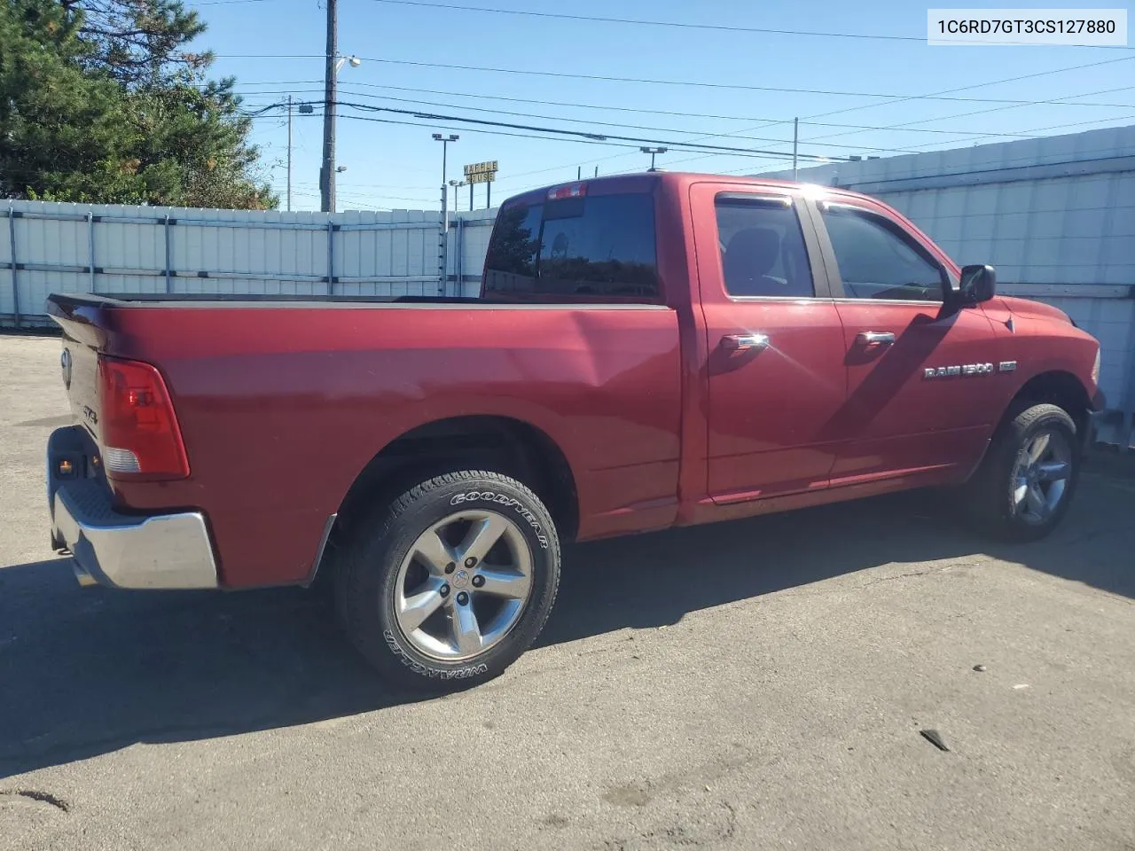 2012 Dodge Ram 1500 Slt VIN: 1C6RD7GT3CS127880 Lot: 75024954