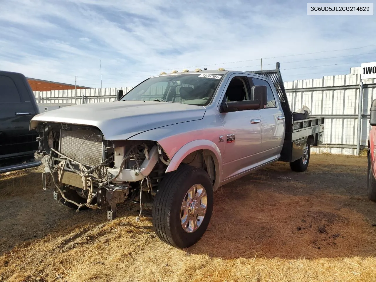 2012 Dodge Ram 2500 Slt VIN: 3C6UD5JL2CG214829 Lot: 75047584