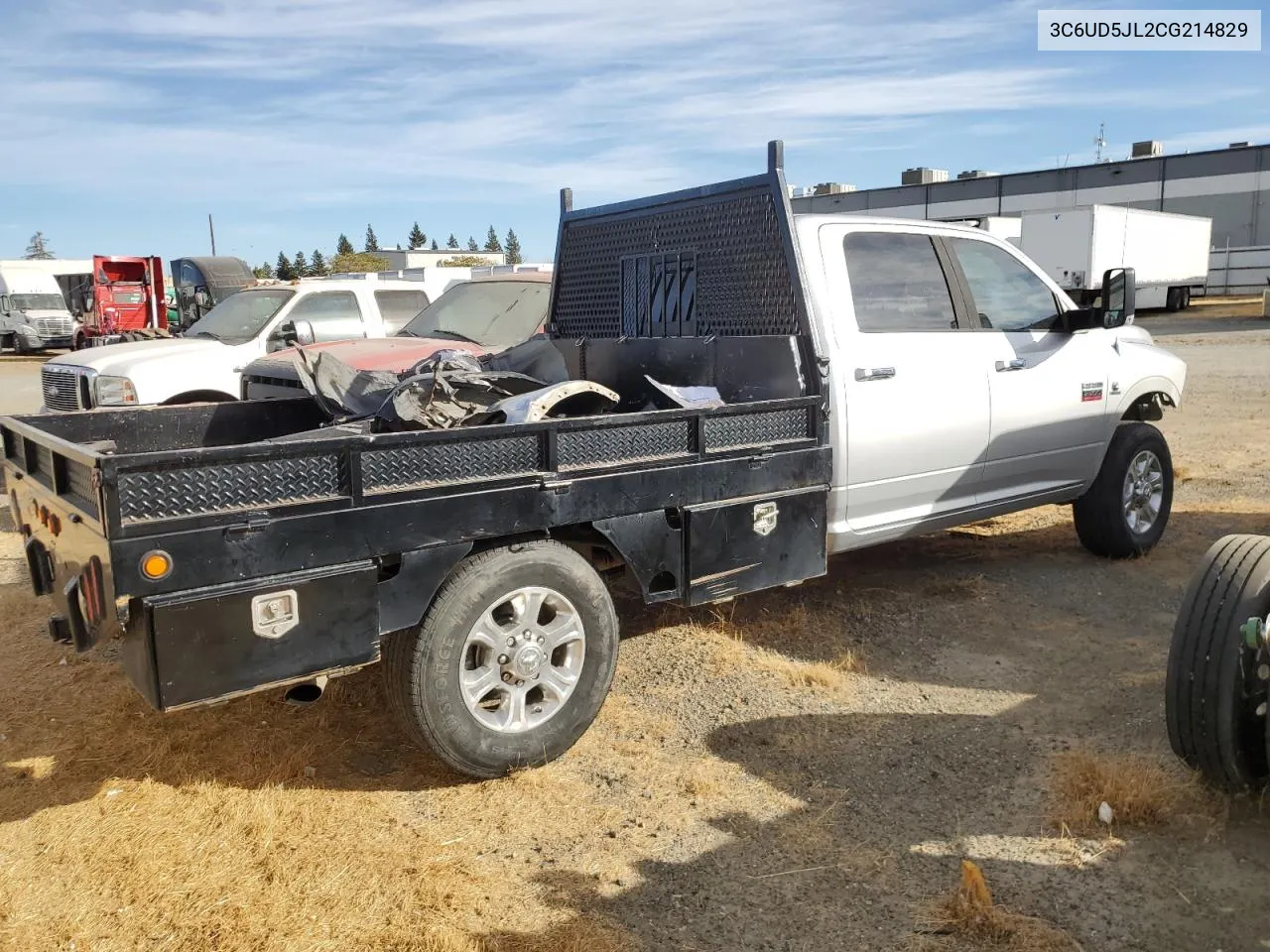 2012 Dodge Ram 2500 Slt VIN: 3C6UD5JL2CG214829 Lot: 75047584