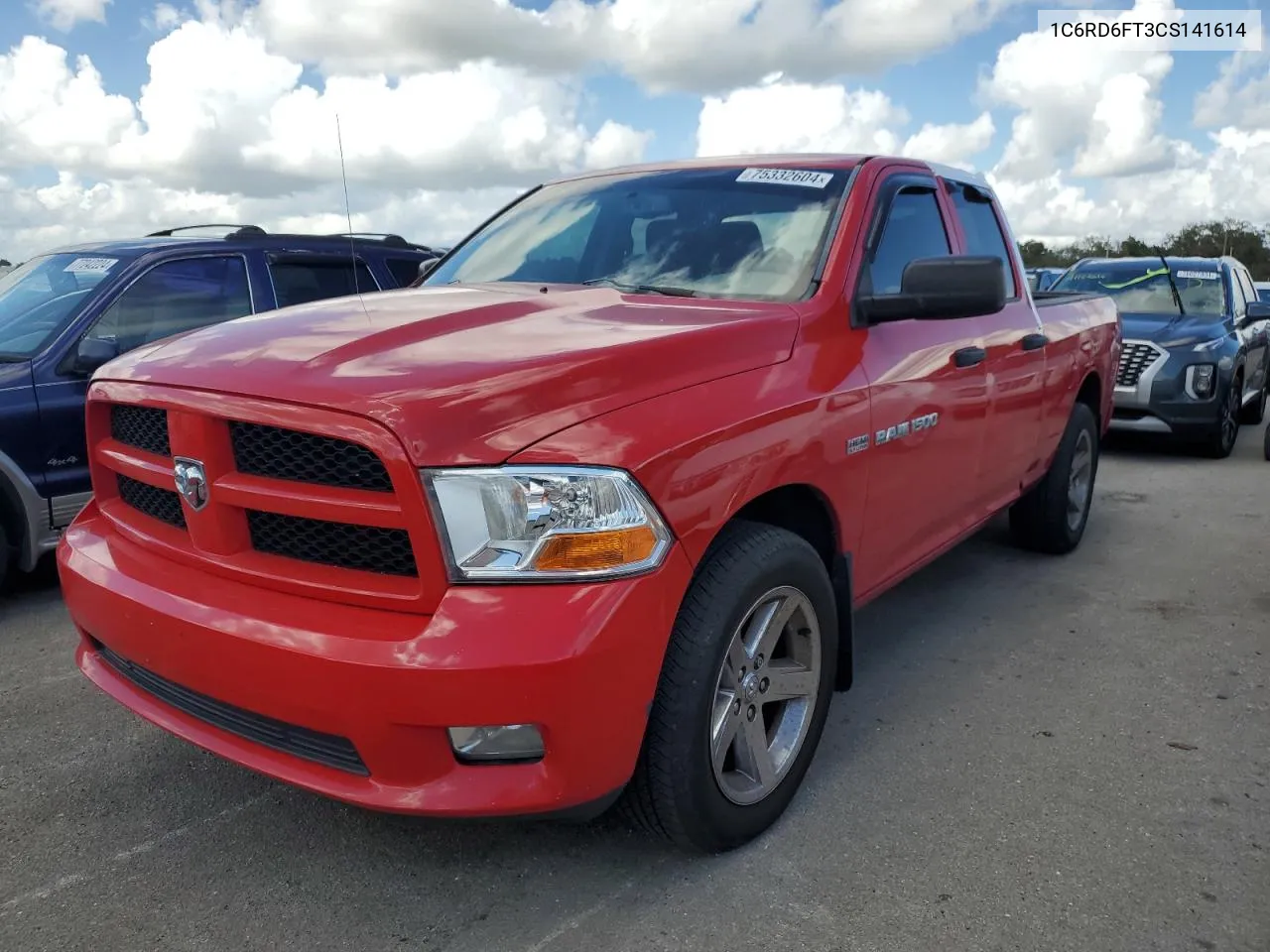 1C6RD6FT3CS141614 2012 Dodge Ram 1500 St