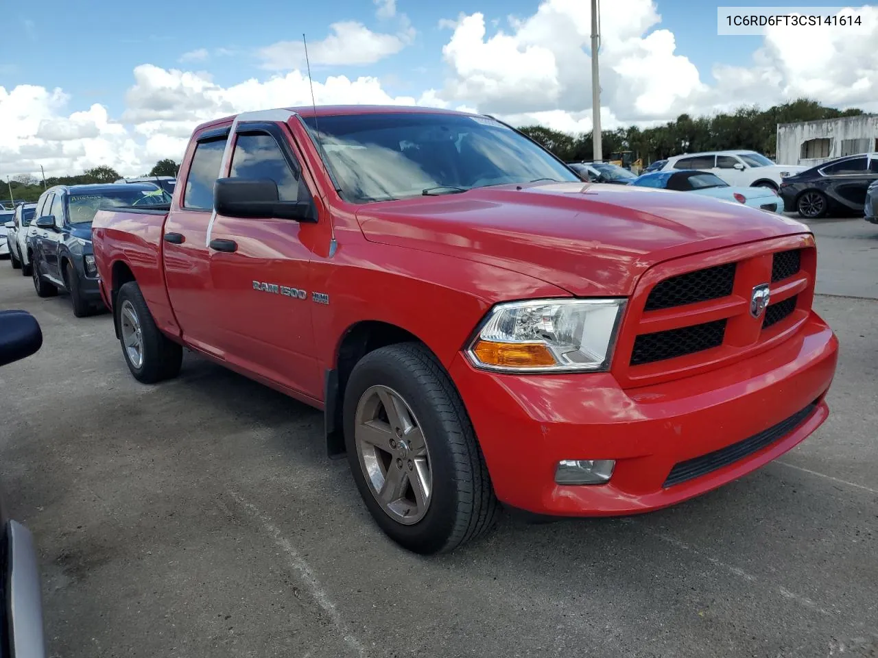 2012 Dodge Ram 1500 St VIN: 1C6RD6FT3CS141614 Lot: 75332604