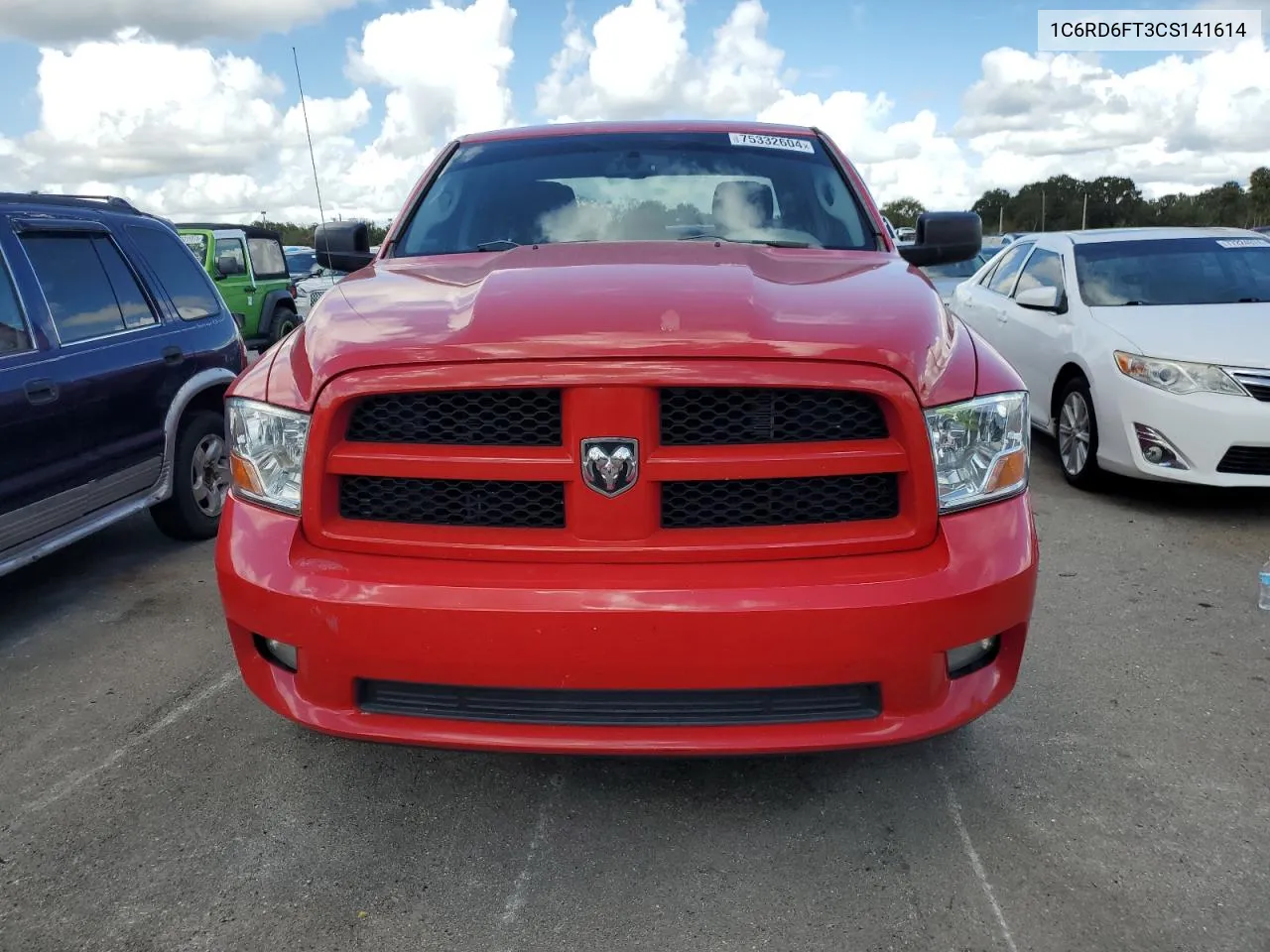 2012 Dodge Ram 1500 St VIN: 1C6RD6FT3CS141614 Lot: 75332604