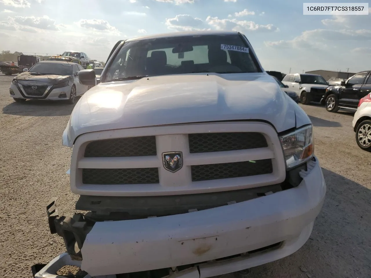 2012 Dodge Ram 1500 St VIN: 1C6RD7FT7CS318557 Lot: 75347884