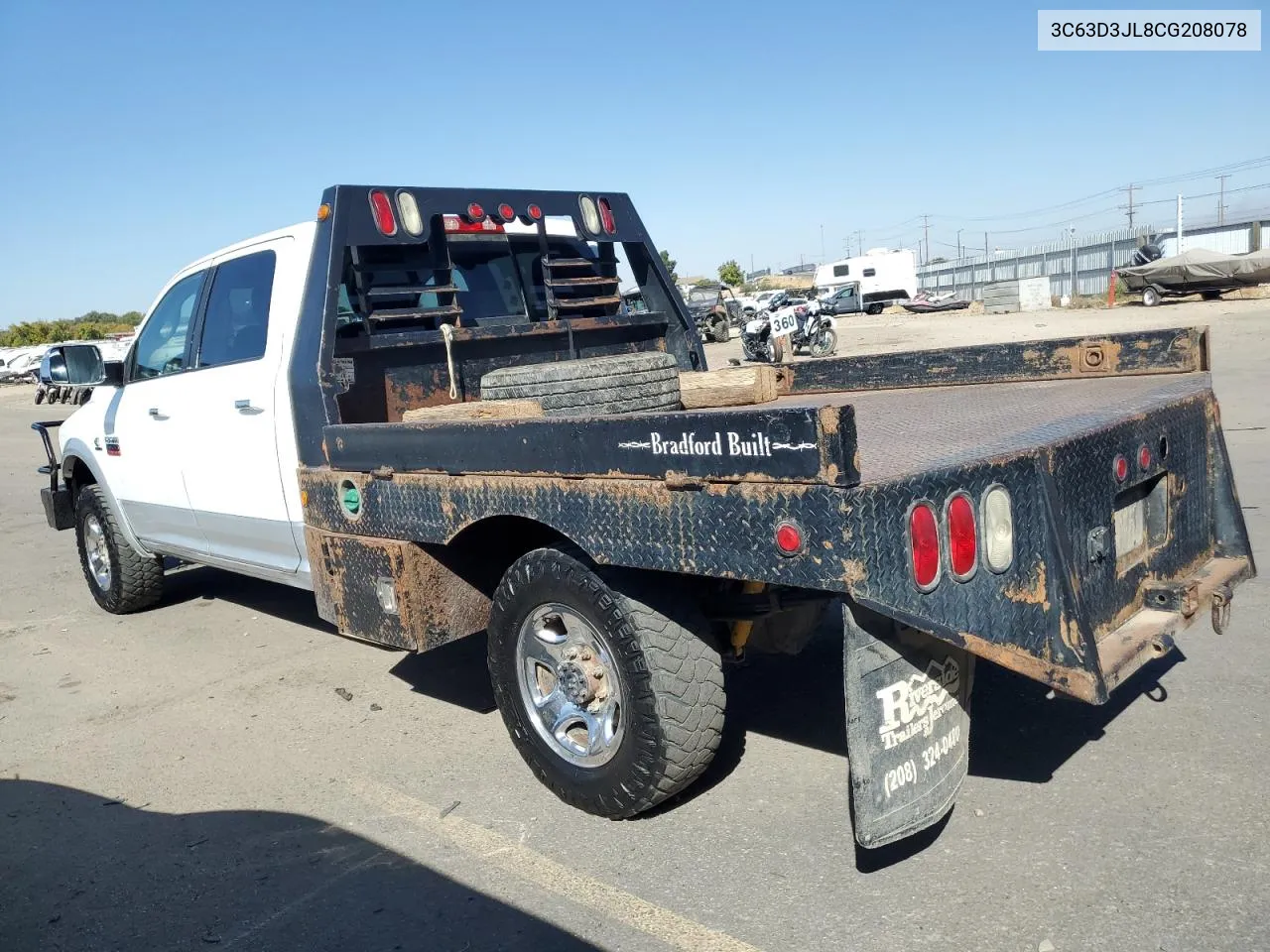 2012 Dodge Ram 3500 Laramie VIN: 3C63D3JL8CG208078 Lot: 75452964