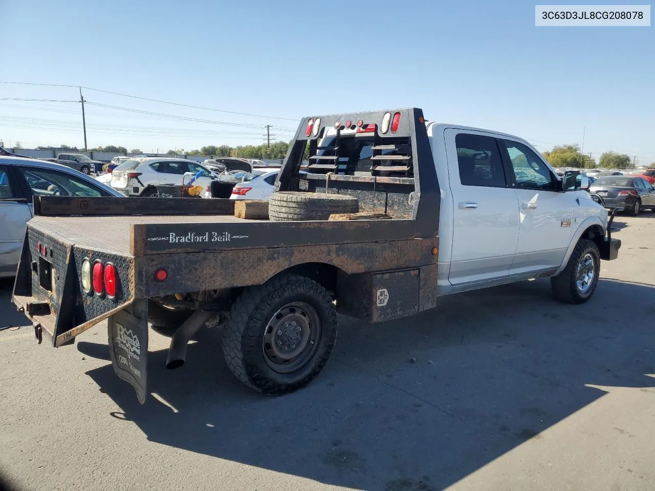 2012 Dodge Ram 3500 Laramie VIN: 3C63D3JL8CG208078 Lot: 75452964