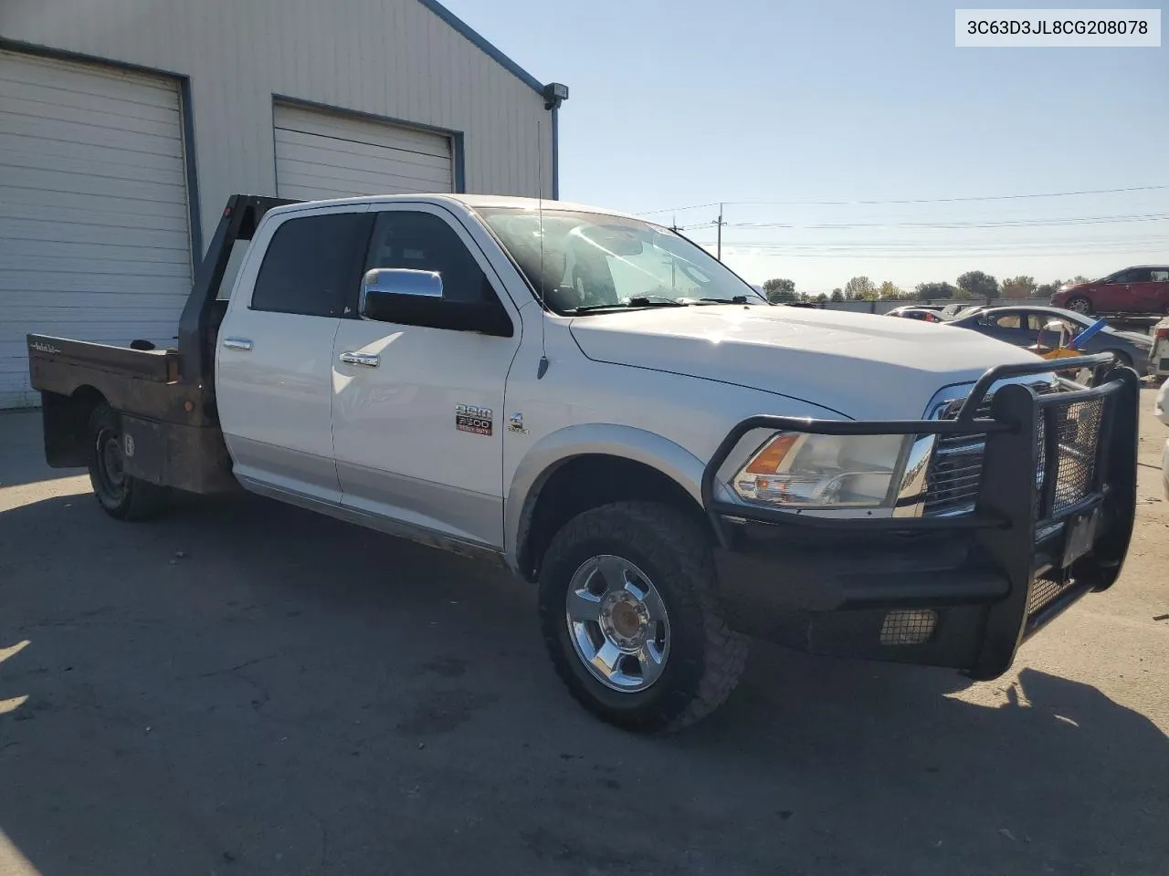 2012 Dodge Ram 3500 Laramie VIN: 3C63D3JL8CG208078 Lot: 75452964