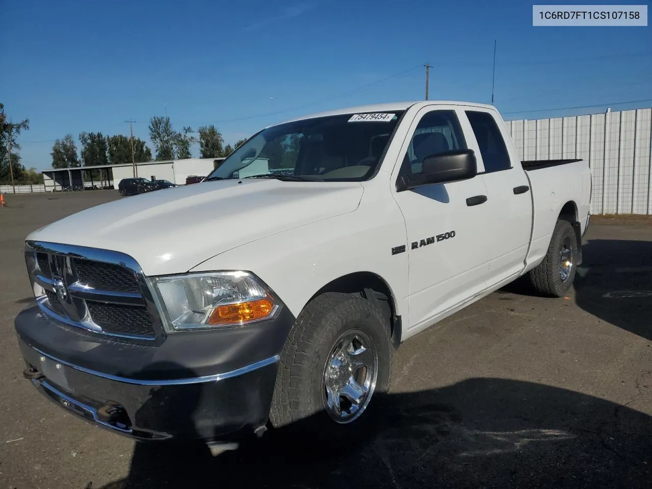 1C6RD7FT1CS107158 2012 Dodge Ram 1500 St