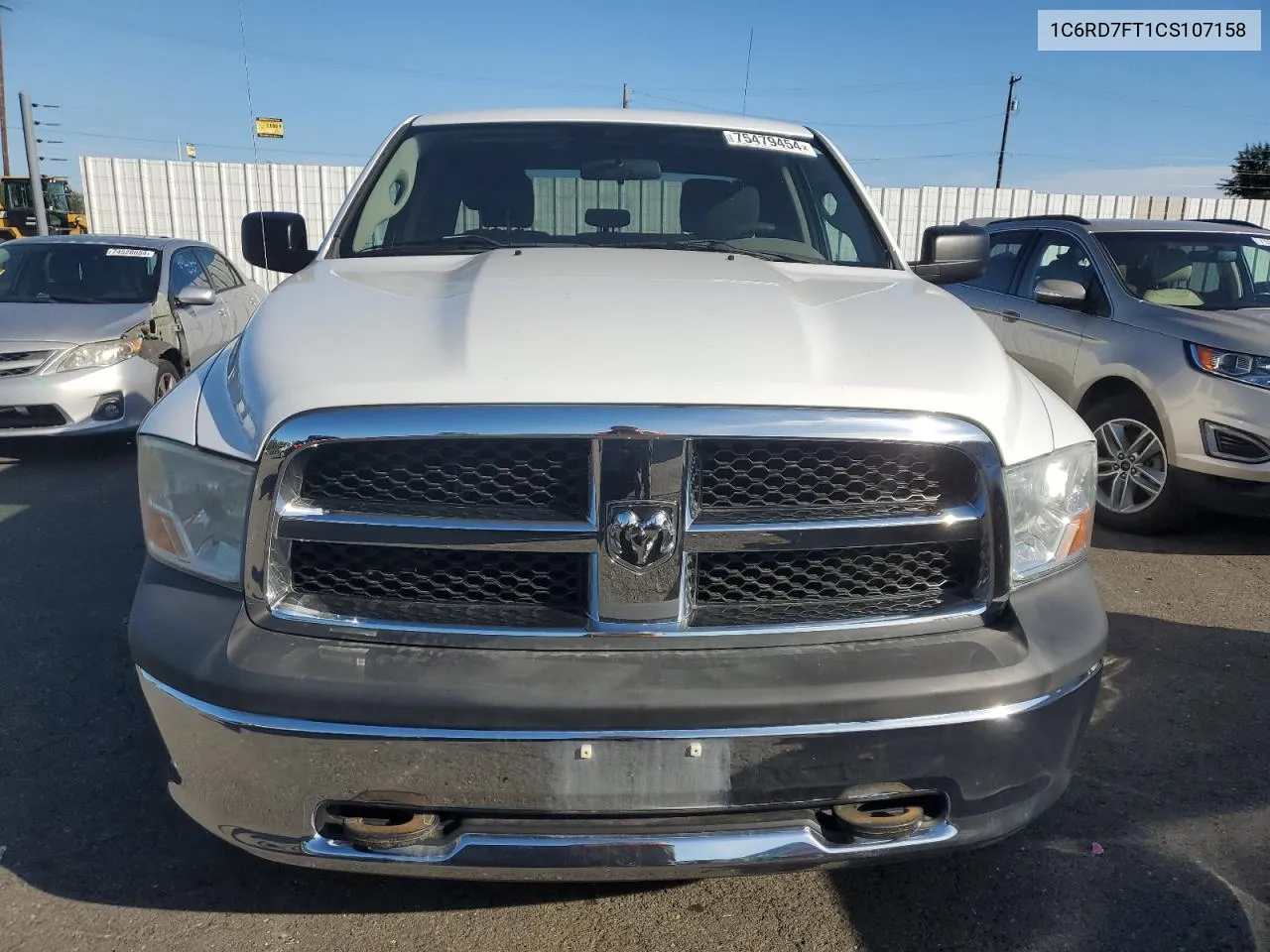 2012 Dodge Ram 1500 St VIN: 1C6RD7FT1CS107158 Lot: 75479454