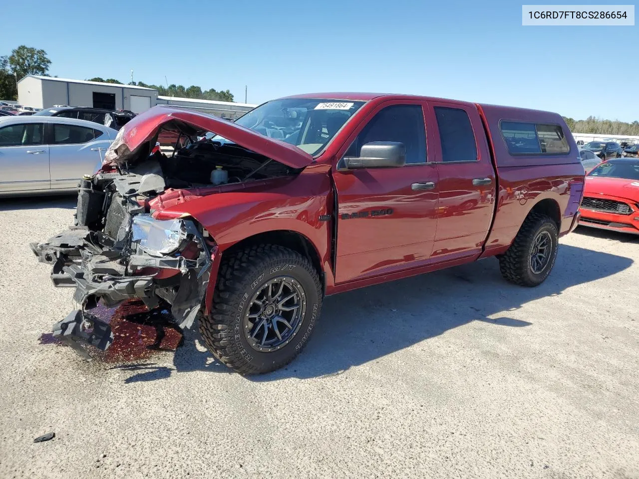 2012 Dodge Ram 1500 St VIN: 1C6RD7FT8CS286654 Lot: 75491864