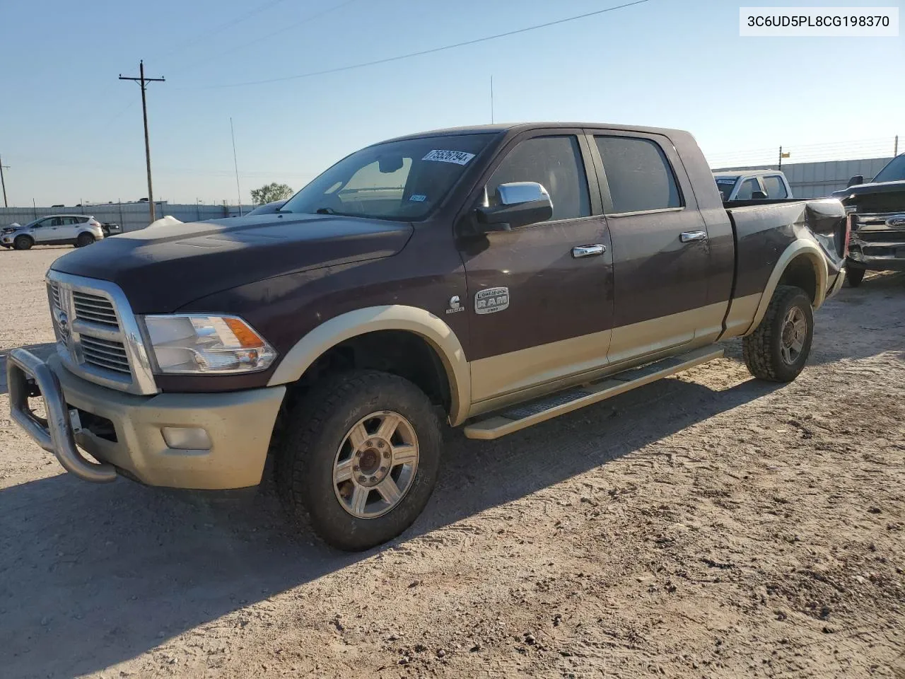 2012 Dodge Ram 2500 Longhorn VIN: 3C6UD5PL8CG198370 Lot: 75526794