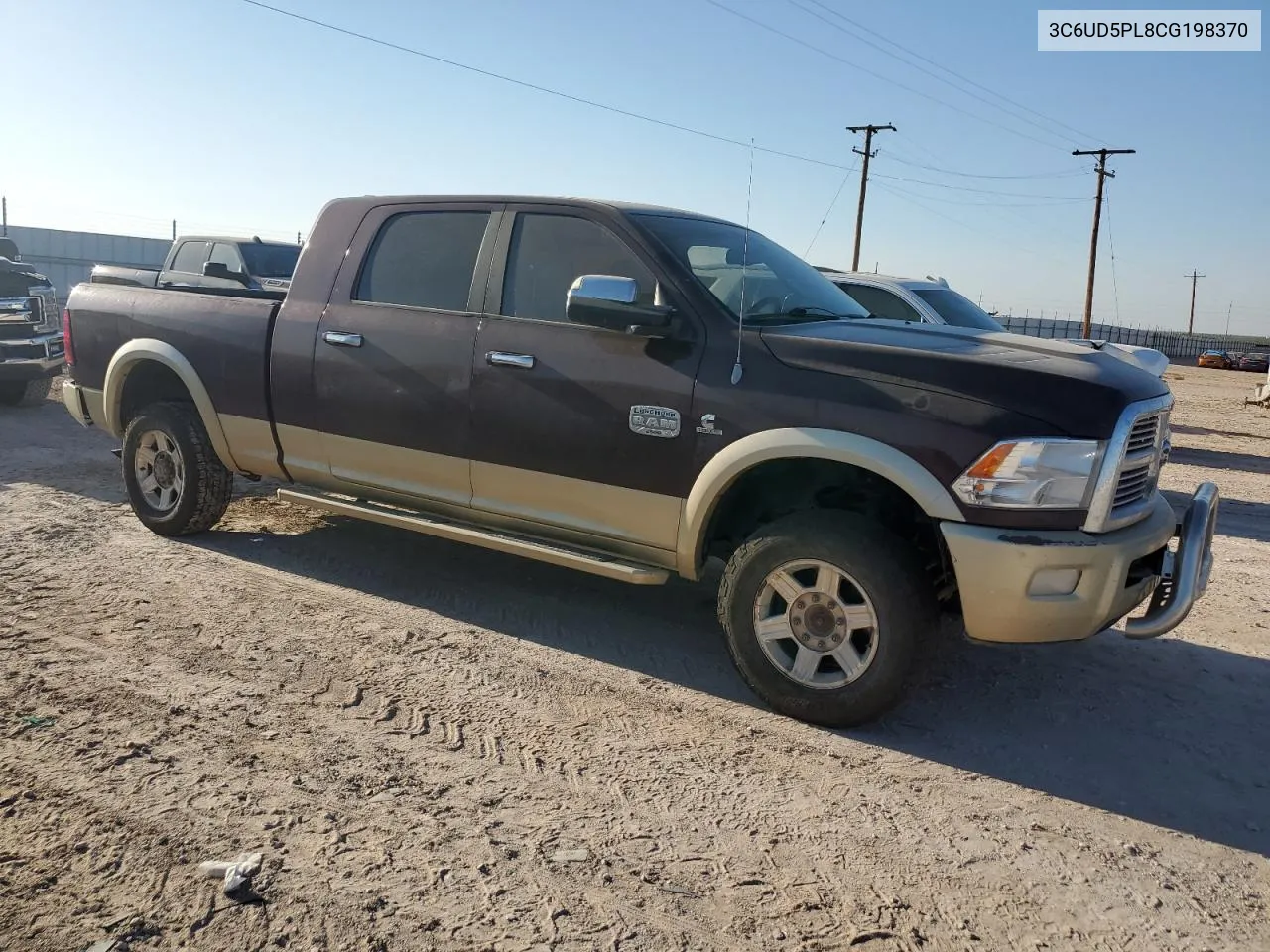 2012 Dodge Ram 2500 Longhorn VIN: 3C6UD5PL8CG198370 Lot: 75526794