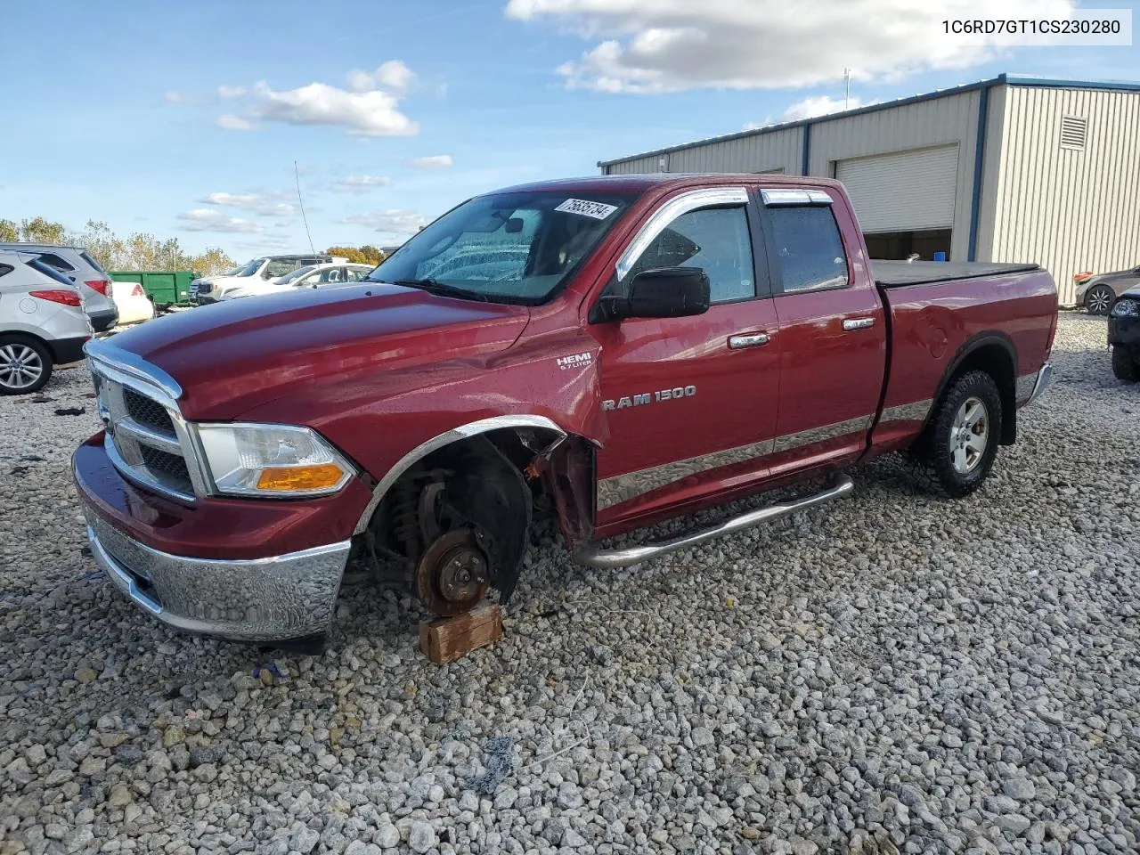 2012 Dodge Ram 1500 Slt VIN: 1C6RD7GT1CS230280 Lot: 75635734