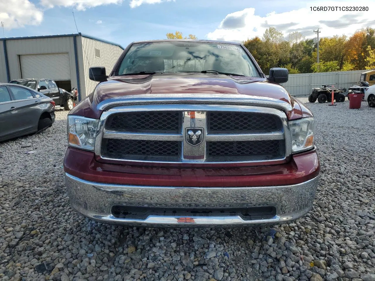 1C6RD7GT1CS230280 2012 Dodge Ram 1500 Slt