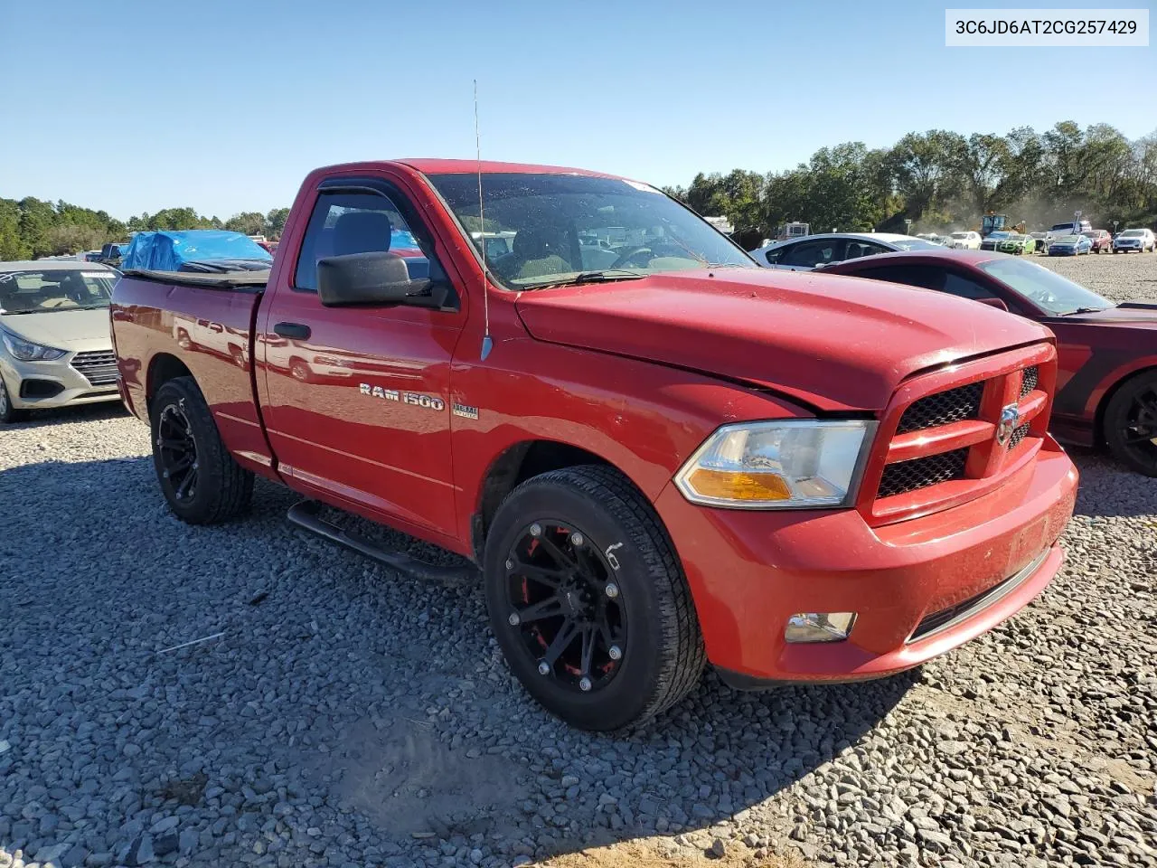 2012 Dodge Ram 1500 St VIN: 3C6JD6AT2CG257429 Lot: 75646944