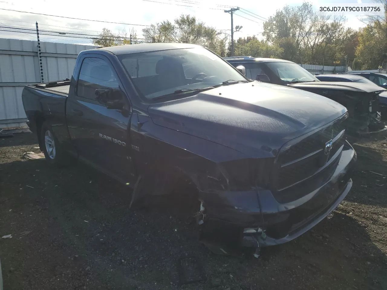 2012 Dodge Ram 1500 St VIN: 3C6JD7AT9CG187756 Lot: 75686004