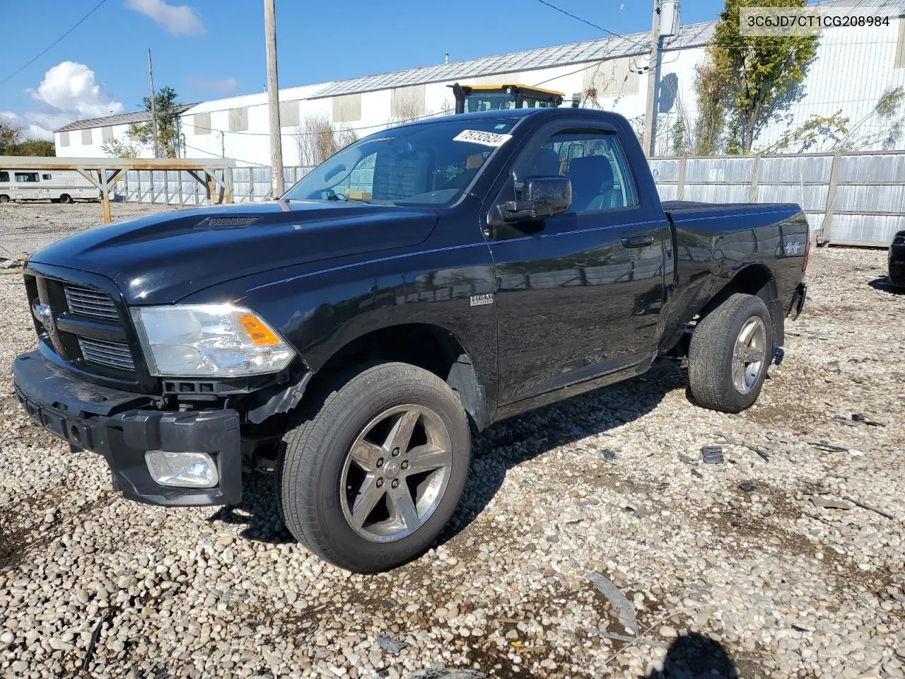 2012 Dodge Ram 1500 Sport VIN: 3C6JD7CT1CG208984 Lot: 75732624