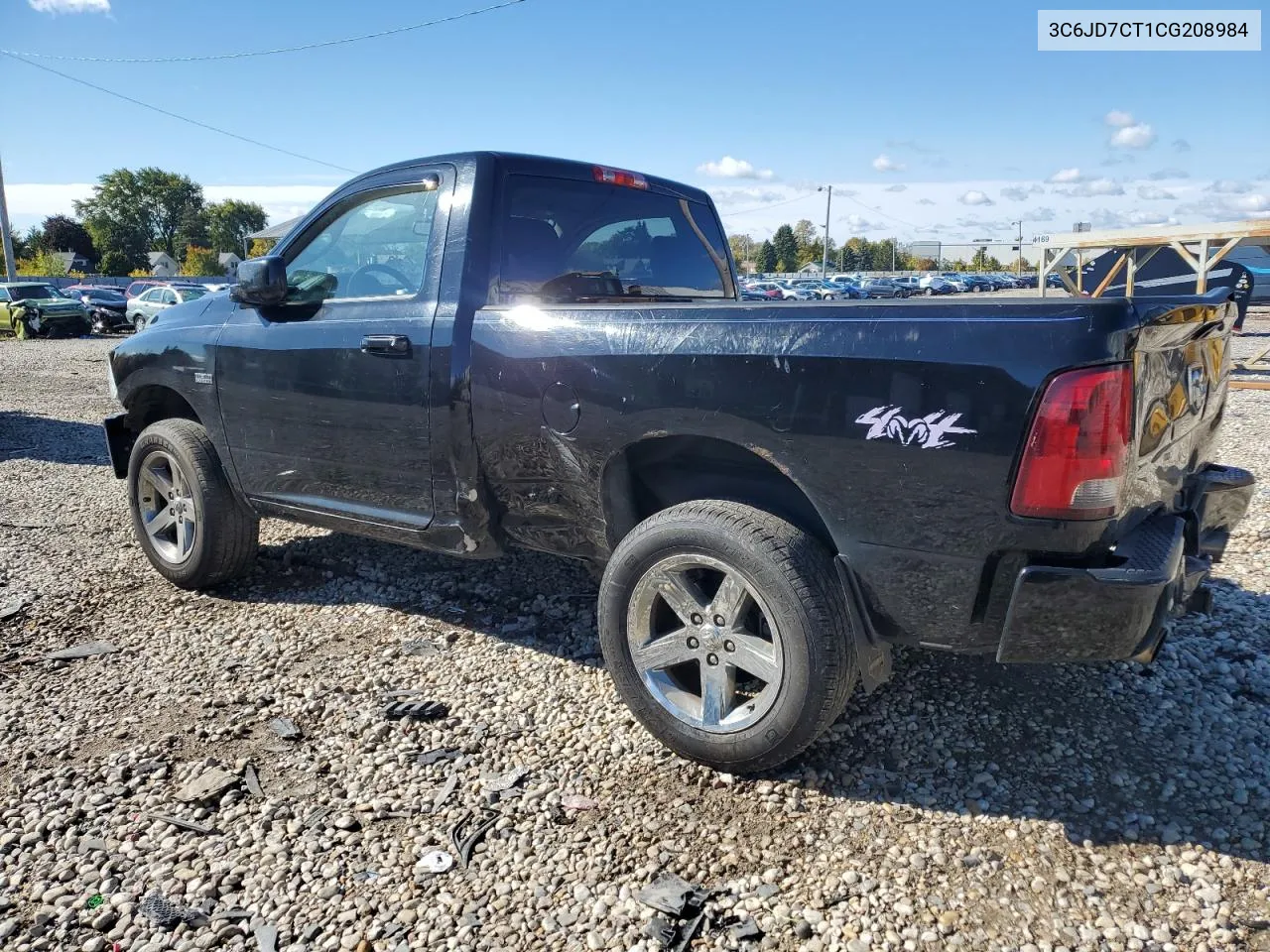 2012 Dodge Ram 1500 Sport VIN: 3C6JD7CT1CG208984 Lot: 75732624