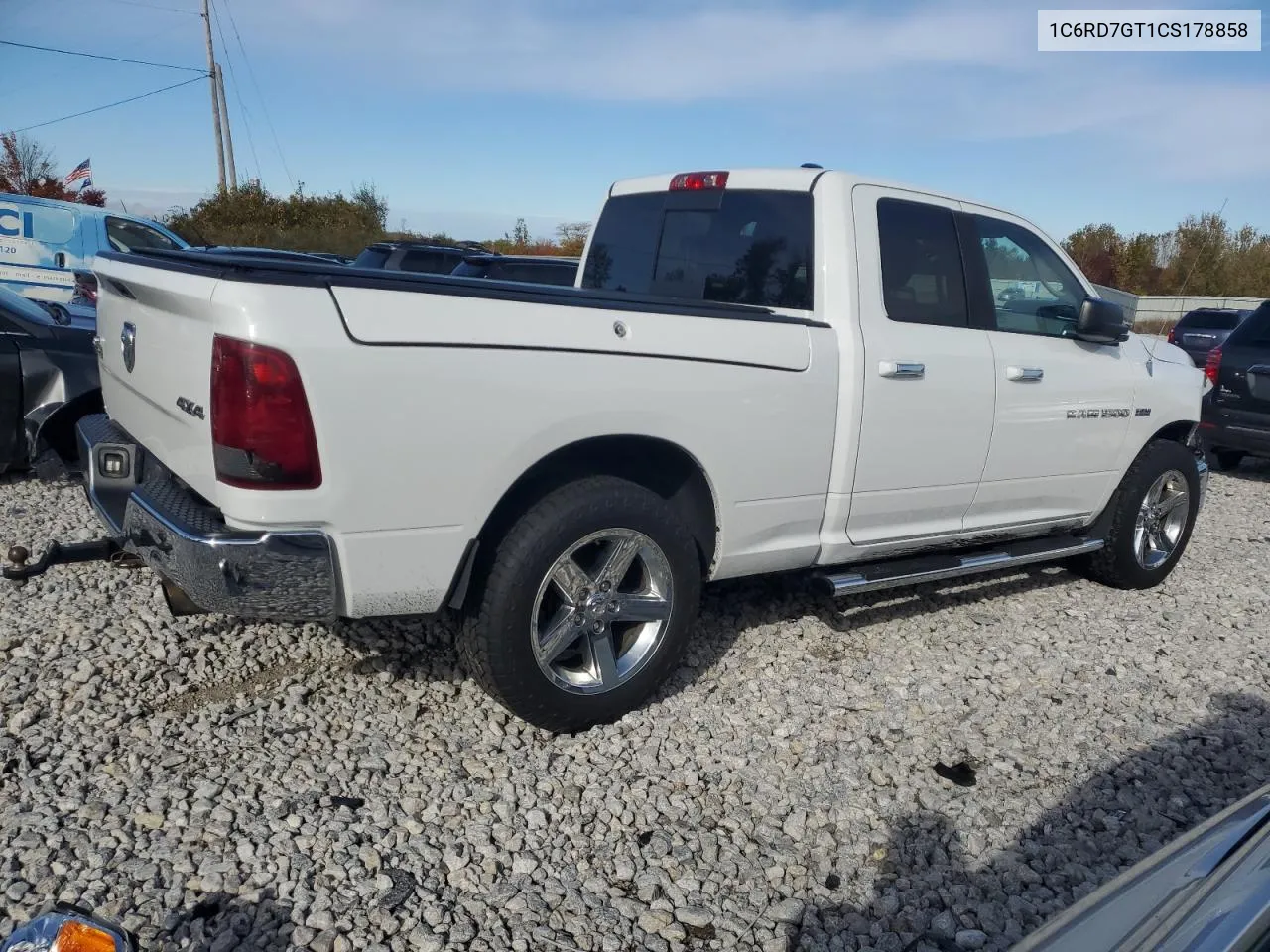 2012 Dodge Ram 1500 Slt VIN: 1C6RD7GT1CS178858 Lot: 75872174