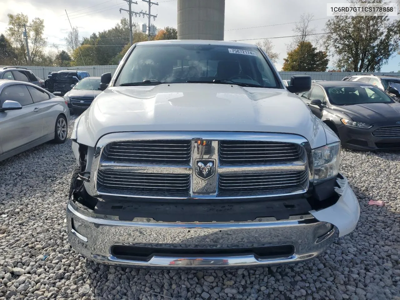 2012 Dodge Ram 1500 Slt VIN: 1C6RD7GT1CS178858 Lot: 75872174