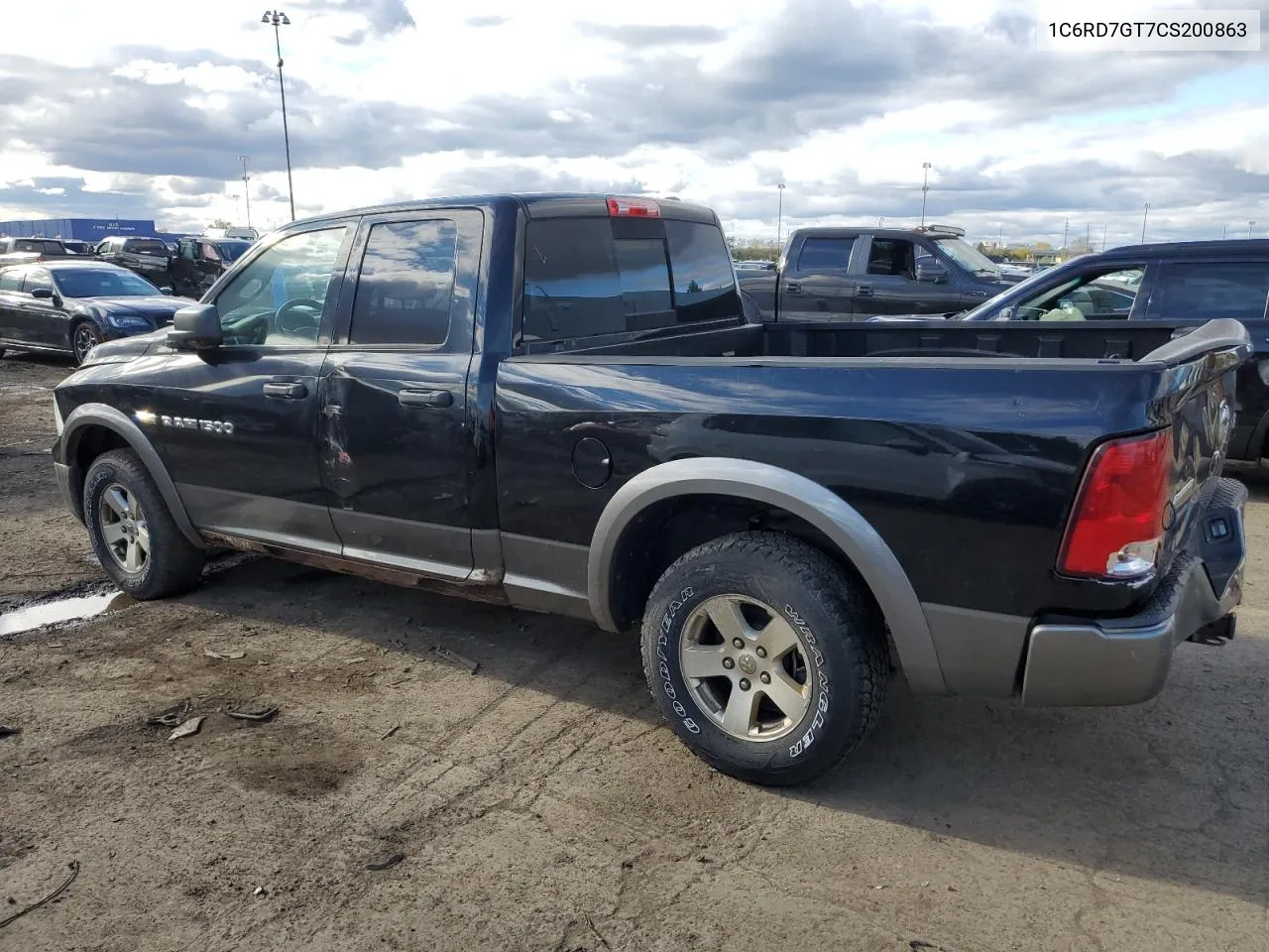 2012 Dodge Ram 1500 Slt VIN: 1C6RD7GT7CS200863 Lot: 75919014