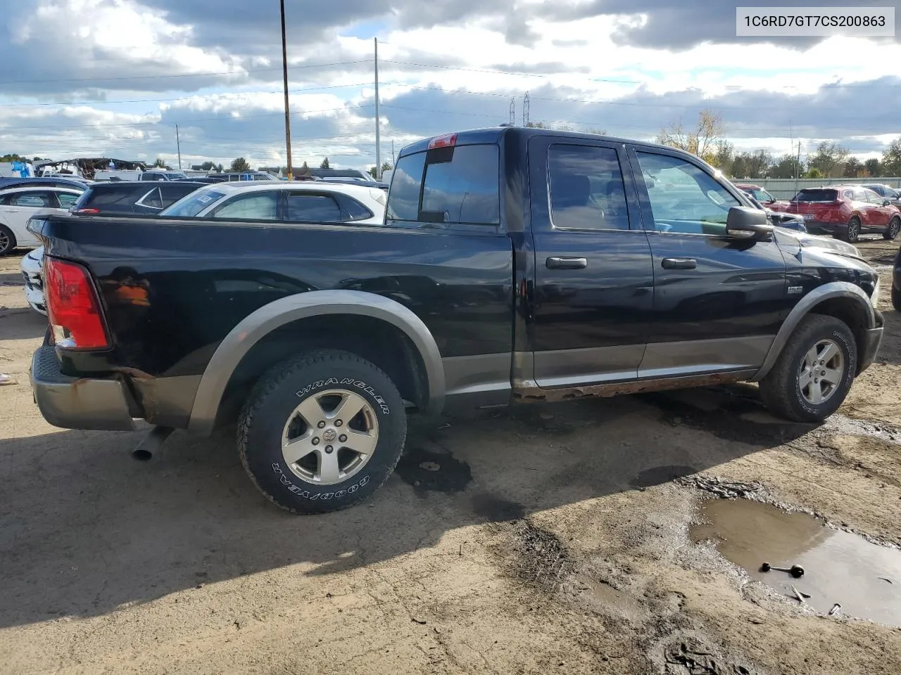 2012 Dodge Ram 1500 Slt VIN: 1C6RD7GT7CS200863 Lot: 75919014