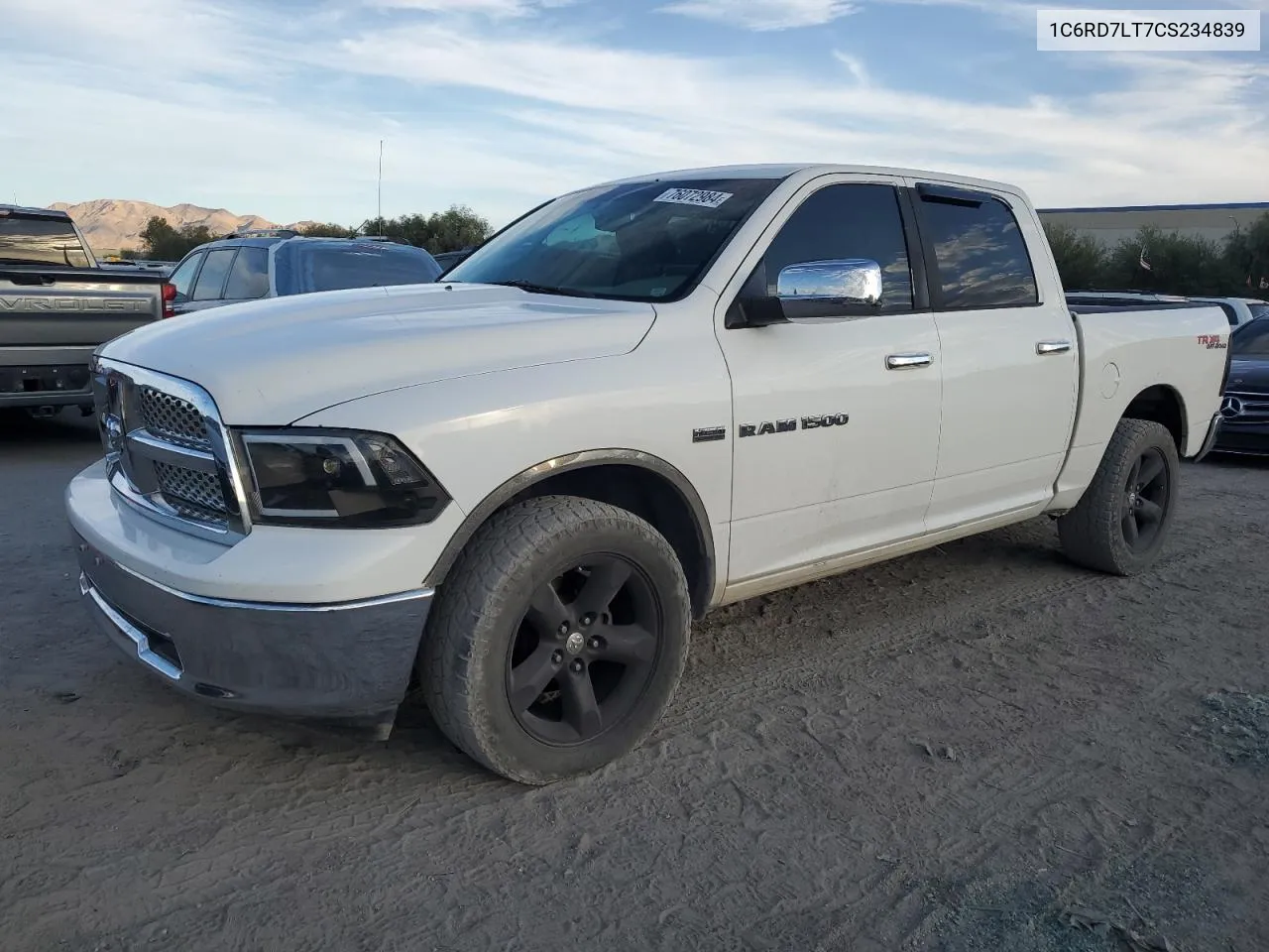 1C6RD7LT7CS234839 2012 Dodge Ram 1500 Slt