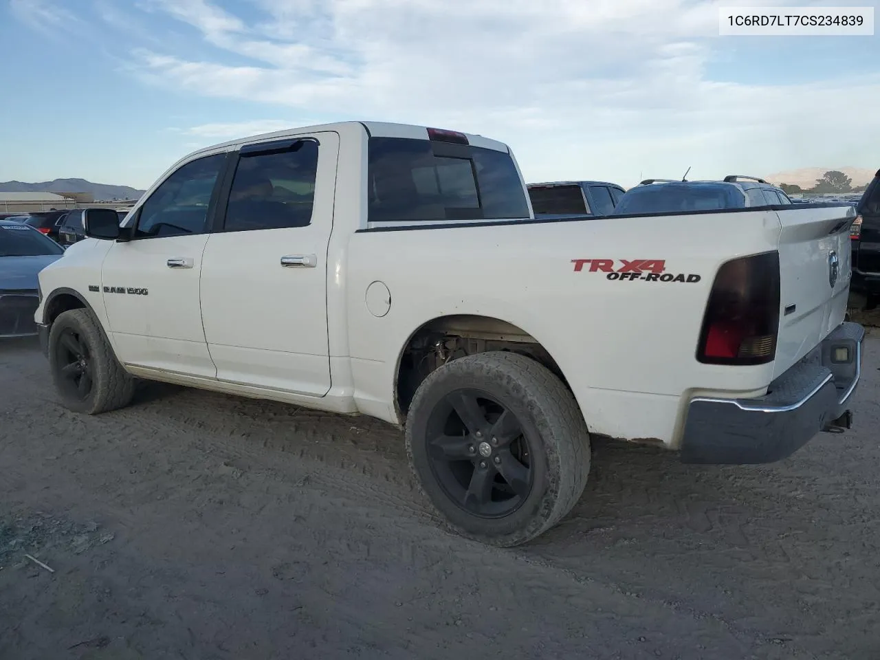 2012 Dodge Ram 1500 Slt VIN: 1C6RD7LT7CS234839 Lot: 76072984