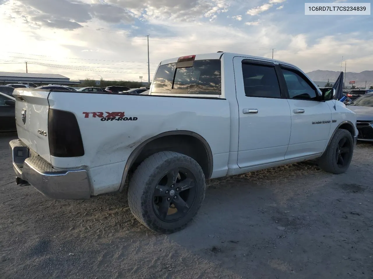 2012 Dodge Ram 1500 Slt VIN: 1C6RD7LT7CS234839 Lot: 76072984