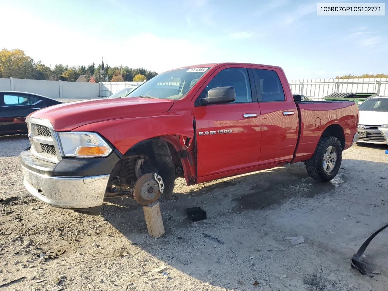 2012 Dodge Ram 1500 Slt VIN: 1C6RD7GP1CS102771 Lot: 76117854